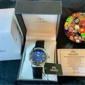 EUC Radiant Blue Automatic Orient Bambino Version 4